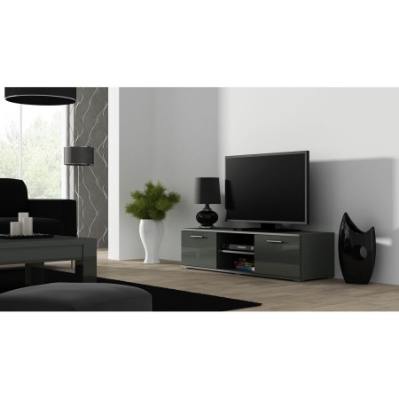 Table de télévision Cama Meble SOHORTV140SZ/SZ Gris Argenté 140 x 37 x 43 cm