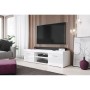 Mesa para Televisión Cama Meble SAMBA 9 BI/BI Blanco Plateado 140 x 39 x 45 cm