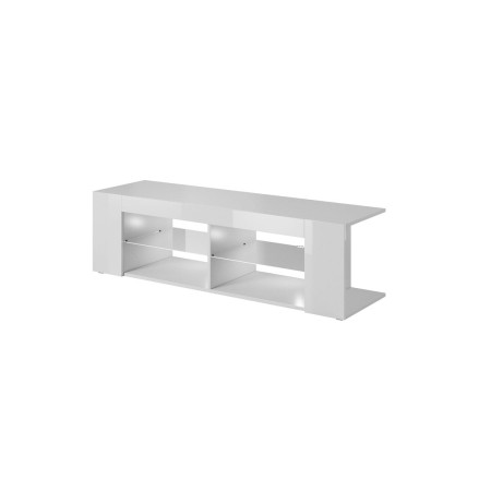 Mesa para Televisión Cama Meble RTV TEXAS Blanco 134 x 40,5 x 40 cm