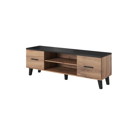 Table de télévision Cama Meble RTV LOTTA 160 2D2K WOT+B Noir 160 x 53 x 40 cm