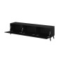 Mesa para Televisión Cama Meble RTV NOVA Mate Negro 186 x 48 x 40 cm