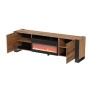 Mesa para Televisión Cama Meble RTV WOOD Antracita Roble 196 x 59,5 x 40 cm