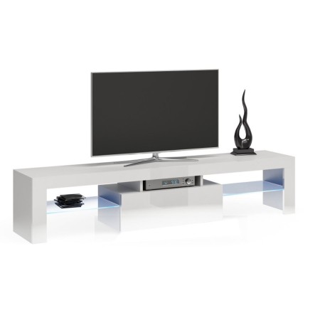 Mesa para Televisión Top E Shop RTV DEKO160 BIEL POŁ Blanco 160 x 45 x 40 cm