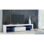 Mesa para Televisión Top E Shop RTV DEKO160 BIEL POŁ Blanco 160 x 45 x 40 cm