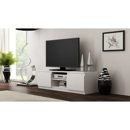 Mueble de TV Top E Shop RTV120 BIEL Blanco Aglomerado 120 x 36 x 40 cm