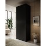 Armario ropero Cama Meble PAFOS 2D BASE Negro Laminado Madera MDF