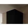 Armario ropero Cama Meble PAFOS 1D BASE Negro Laminado Madera MDF