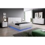 Mesita de Noche Cama Meble REJA SZF BI Blanco Plástico Madera MDF Aglomerado
