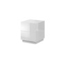Mesita de Noche Cama Meble REJA SZF BI Blanco Plástico Madera MDF Aglomerado