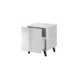 Mesita de Noche Cama Meble REJA SZF BI Blanco Plástico Madera MDF Aglomerado