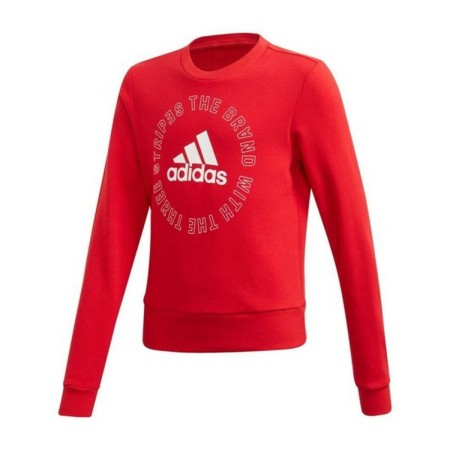 Sweat-shirt sans capuche fille Adidas G Bold Crew Rouge