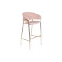 Tabouret DKD Home Decor Doré Rose clair Métal 58 x 47 x 101 cm