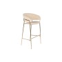 Tabouret DKD Home Decor Crème Doré Métal 58 x 47 x 101 cm