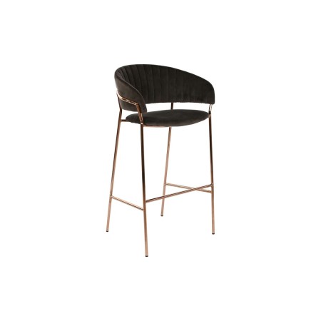 Taburete DKD Home Decor Dorado Gris oscuro Metal 58 x 47 x 101 cm