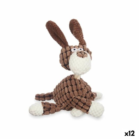 Jouet pour chien Jouet Peluche Marron avec son Chien 26 x 8 x 21 cm (12 Unités)