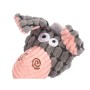 Jouet pour chien Jouet Peluche Gris Rose avec son Âne 26 x 8 x 21 cm (12 Unités)