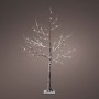 Sapin de Noël Lumineo 492348 Lumière LED Extérieur Enneigé 30 x 30 x 125 cm