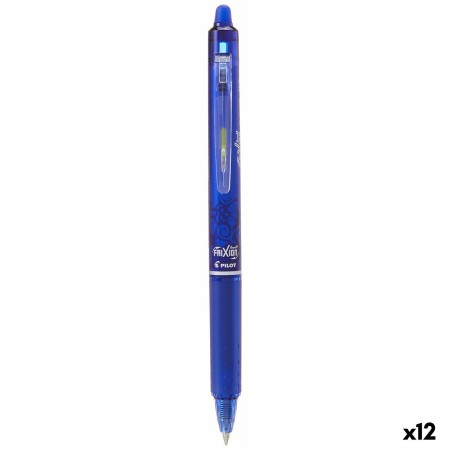 stylo à encre liquide Pilot Frixion Clicker Bleu 0,4 mm (12 Unités)