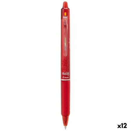 Boligrafo de tinta líquida Pilot Frixion Clicker Rojo 0,4 mm (12 Unidades)