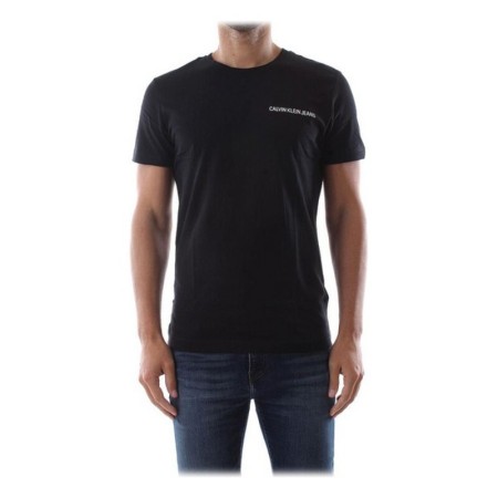 T-shirt à manches courtes homme Calvin Klein E LIIN SLIM T Noir