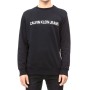 Sweat sans capuche homme Calvin Klein CORE LOGO INTITUTIONAL J30J30775 Noir Homme