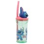 Verre avec Paille Stitch Flowers 3D 360 ml