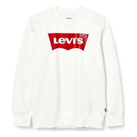 Sweat-shirt sans capuche fille CREW Levi's 8E9079 Blanc