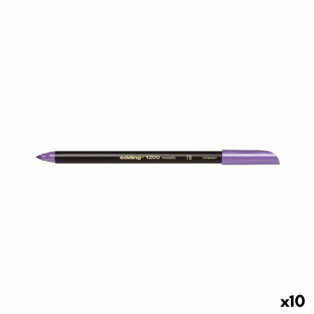 Rotulador Edding 1200 Metallic Violeta (10 Unidades)