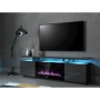 Mueble de TV Cama Meble EVA+KOM GR/GR Grafito Madera MDF Aglomerado 180 x 52 x 40 cm