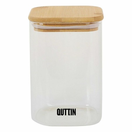 Tarro Quttin Vidrio de Borosilicato Cuadrado 1,2 L 10 x 16 cm