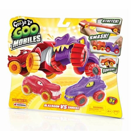 Set 2 Vehículos Bandai Goo Jit Zu Flexible Elástico