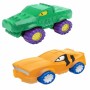 Lot de 2 Véhicules Bandai Goo Jit Zu Flexible Élastique