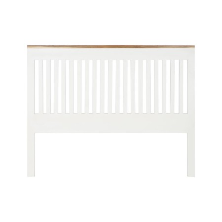 Cabecero de Cama DKD Home Decor Blanco Marrón Acacia Madera de mango 165 x 3 x 135 cm