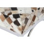Banquette DKD Home Decor Marron Beige Argenté Camel Acier 122 x 41 x 44 cm