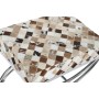 Banquette DKD Home Decor Marron Beige Argenté Camel Acier 53 x 40 x 43 cm