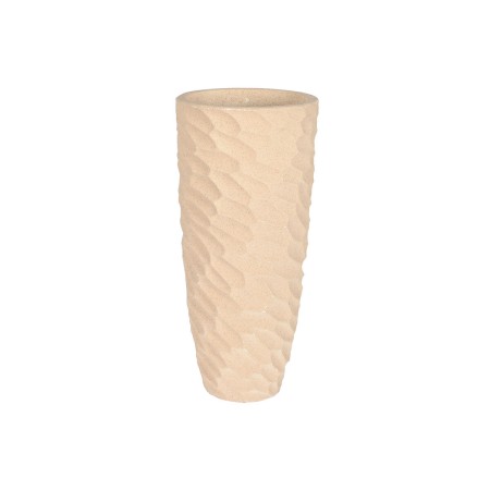 Macetero Home ESPRIT Beige Fibra de Vidrio Escandinavo 40,5 x 40,5 x 91 cm