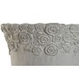 Cache-pot Home ESPRIT Blanc Ciment Romantique Usé 31 x 31 x 49 cm