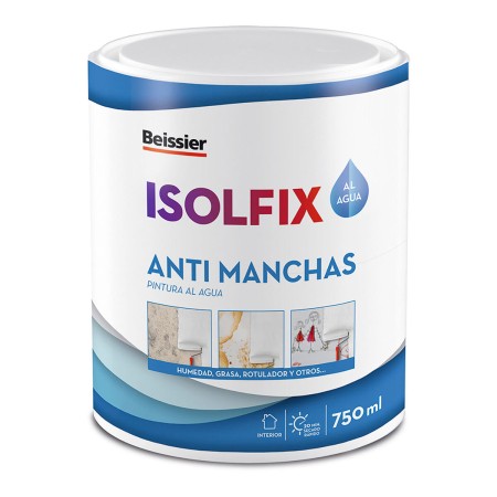 Pintura acrílica Beissier 70249-012 Isolfix Antimanchas Blanco 750 ml