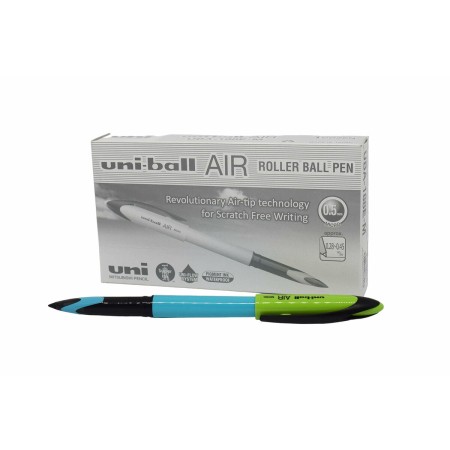 stylo à encre liquide Uni-Ball Air Micro UBA-188E-M Bleu ciel 0,5 mm (12 Unités)