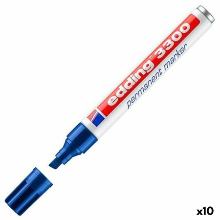 Rotulador permanente Edding 3300 Azul 10 Piezas (10 Unidades)