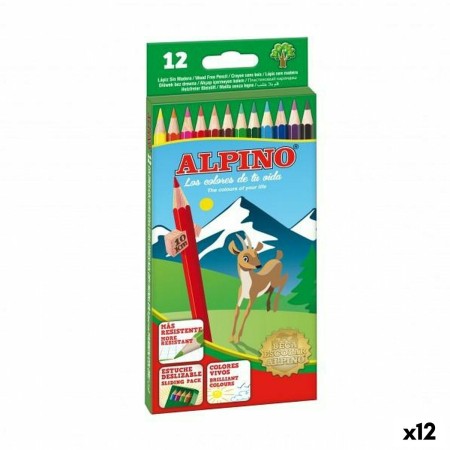 Lápices de colores Alpino Multicolor (12 Unidades)