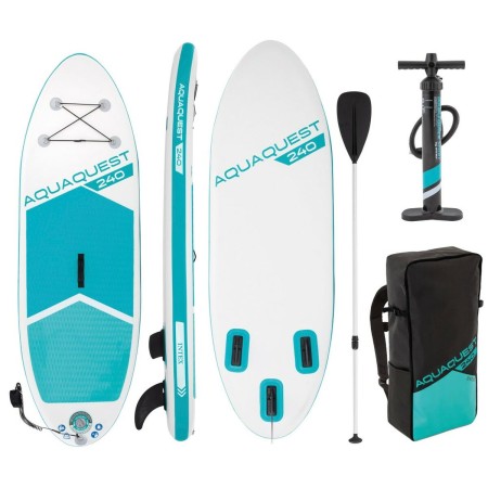 Tabla de Paddle Surf Hinchable con Accesorios Intex Aqua Quest 240 Youth Sup Infantil