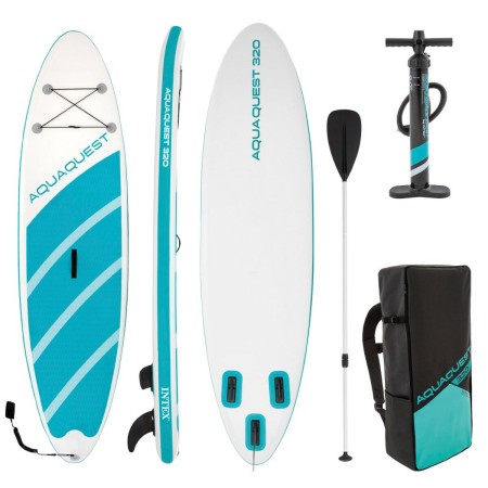 Planche de Paddle Surf Gonflable avec Accessoires Intex Aqua Quest 320 Sup