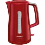 Hervidor BOSCH TWK3A014 Rojo Sí Acero Inoxidable Plástico Plástico/Acero inoxidable 2400 W 1,7 L