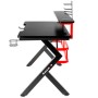 Table pour Portable Gaming Huzaro Hero 5.0 Rouge Fibre de Carbone 120 x 60 cm