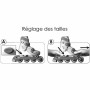 Rollers en ligne Stamp Cars Disney 30-33 Rouge