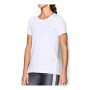 T-shirt à manches courtes femme Under Armour 1285637-100 Blanc