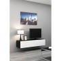 Mesa para Televisión Cama Meble RTV VIGO140 c/b Blanco Negro 140 x 30 x 40 cm