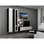 Mesa para Televisión Cama Meble RTV VIGO140 c/b Blanco Negro 140 x 30 x 40 cm