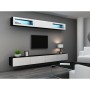 Mesa para Televisión Cama Meble RTV VIGO140 c/b Blanco Negro 140 x 30 x 40 cm